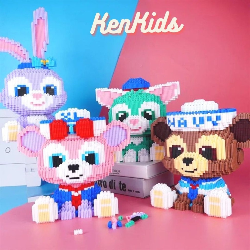Lego xếp hình lắp ráp các nhân vật hoạt hình 3D KenKids cho hssv mô hình lắp ghép đồ chơi trí tuệ cho trẻ.