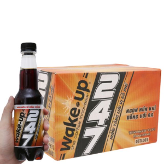 Thùng 24 chai 330ml nước tăng lực cà phê 247