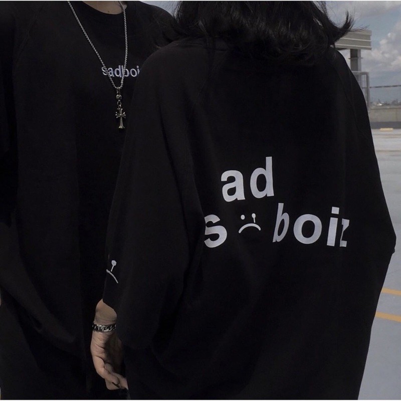 Áo thun tay lỡ unisex sadboiz siêu hot