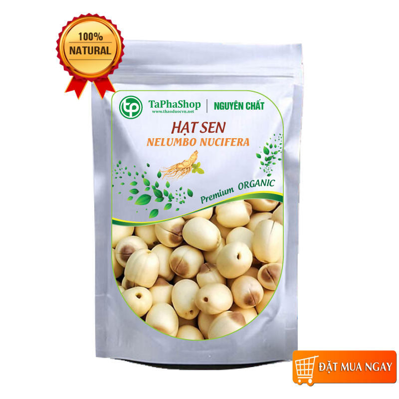 Hạt sen sấy khô 500g Hạt sen khô đồng tháp - tấn phát