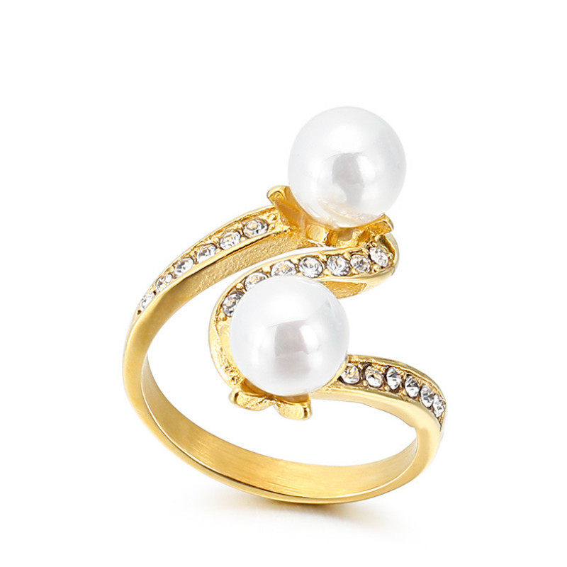 Nhẫn Ngọc Trai Titan Ko Đen TT 3749