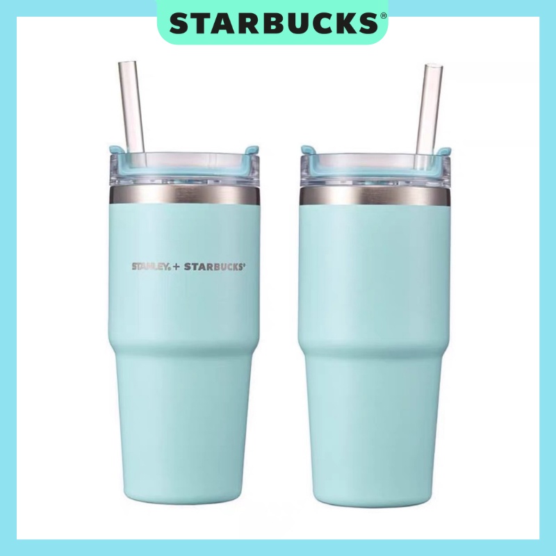 Ly cốc giữ nhiệt starbucks x stanley xanh ngọc pastel dung tích 590ml
