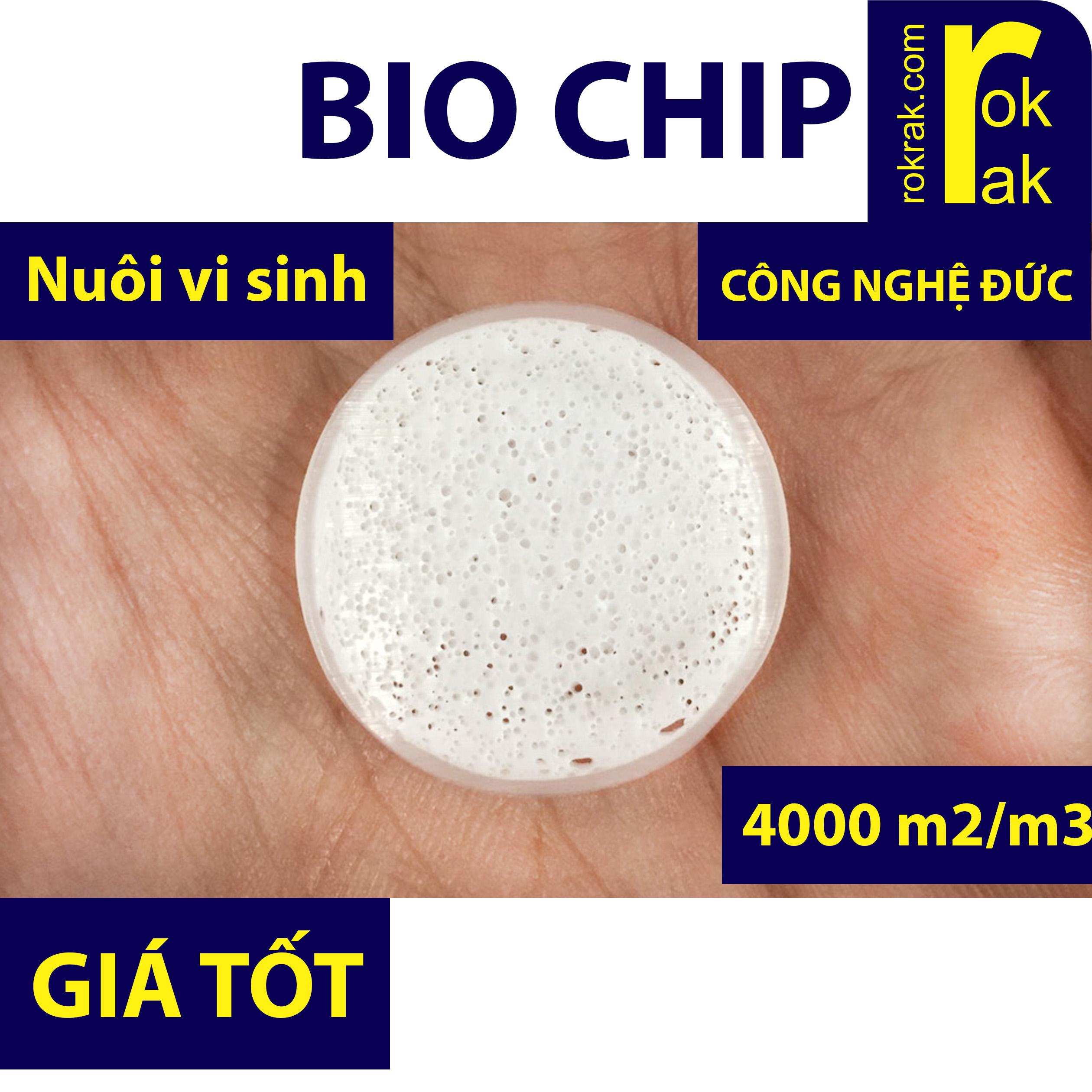 Vật liệu lọc Bio Chip Biochip lọc bể cá tương tự Kaldnes 100G