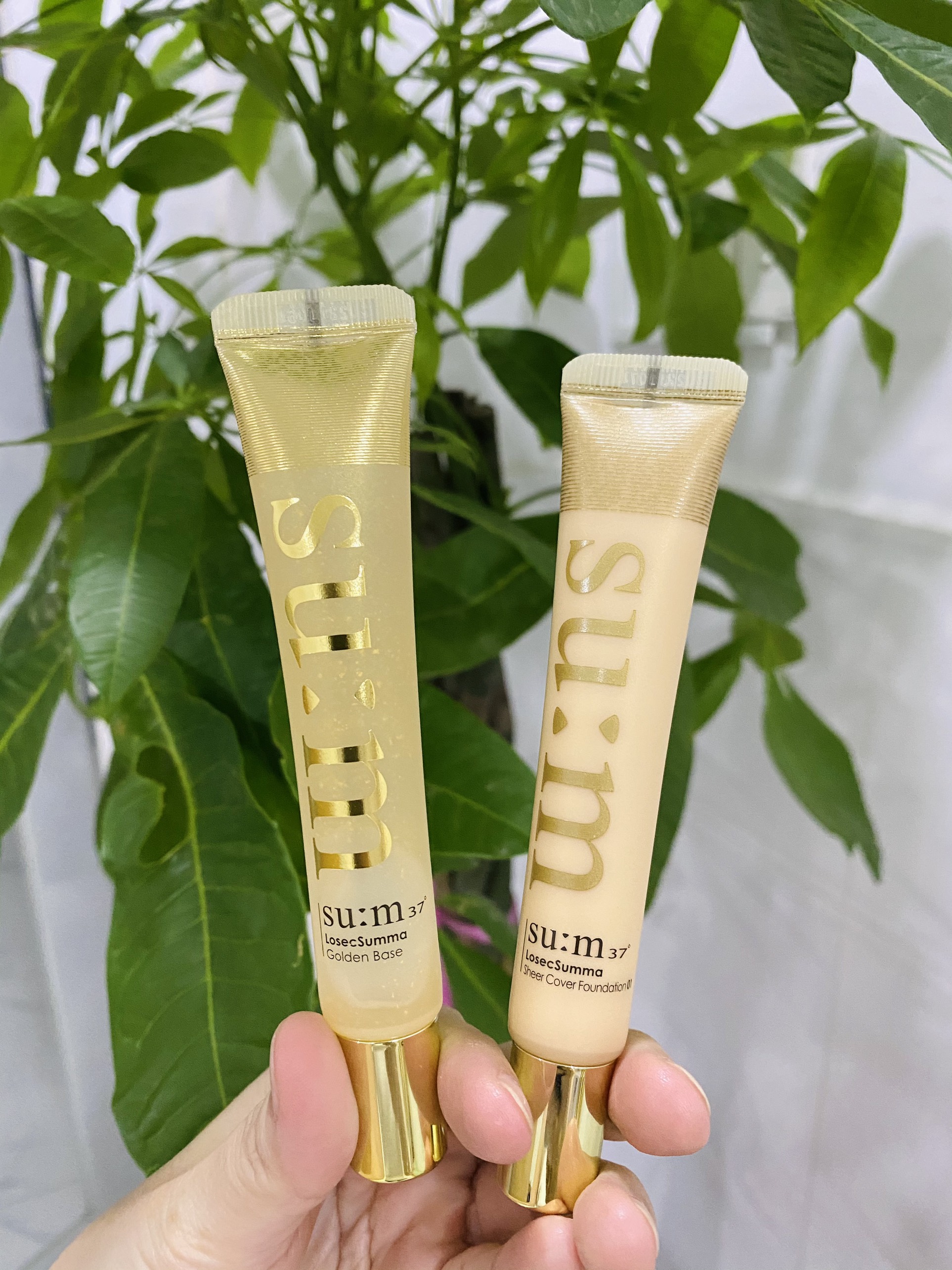 Bộ kem lót và kem nền Su:m37 Losec Summa