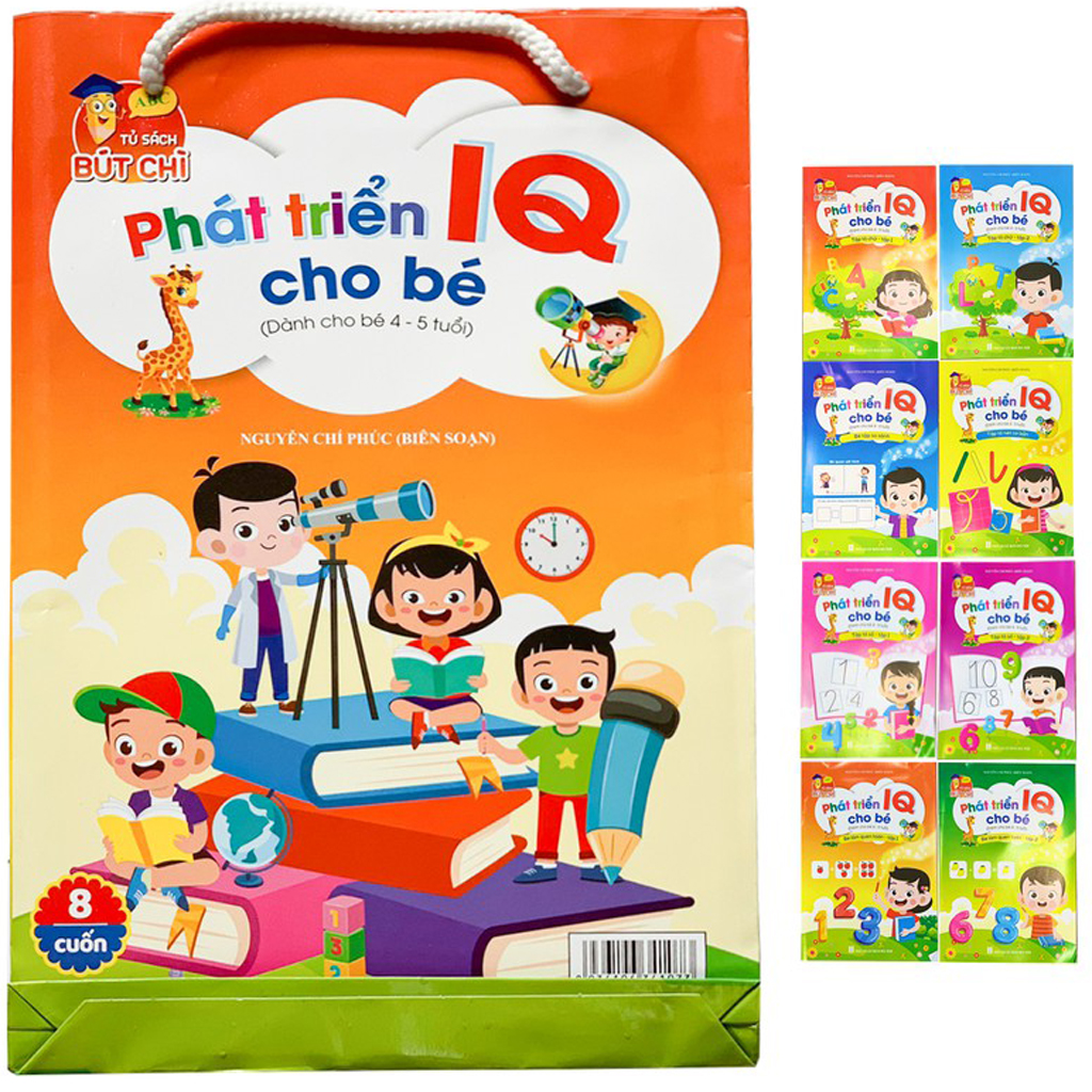 Combo Bộ 8 Quyển Sách Phát triển IQ Cho Trẻ Em - Dành Cho Bé Từ 5 Đến 6 Tuổi - Phát Triển Trí Thông Minh Cho Bé