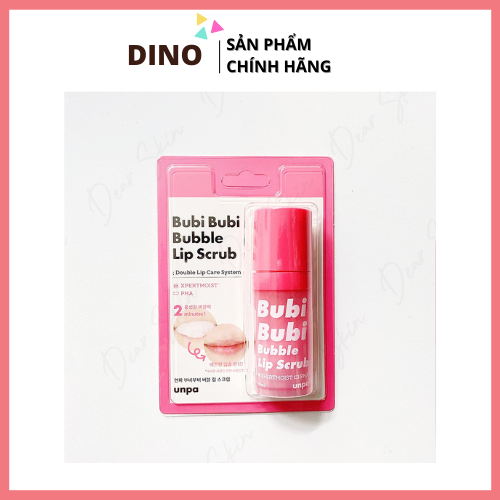 Tẩy tế bào chết môi sủi bọt unpa bubi bubi lip