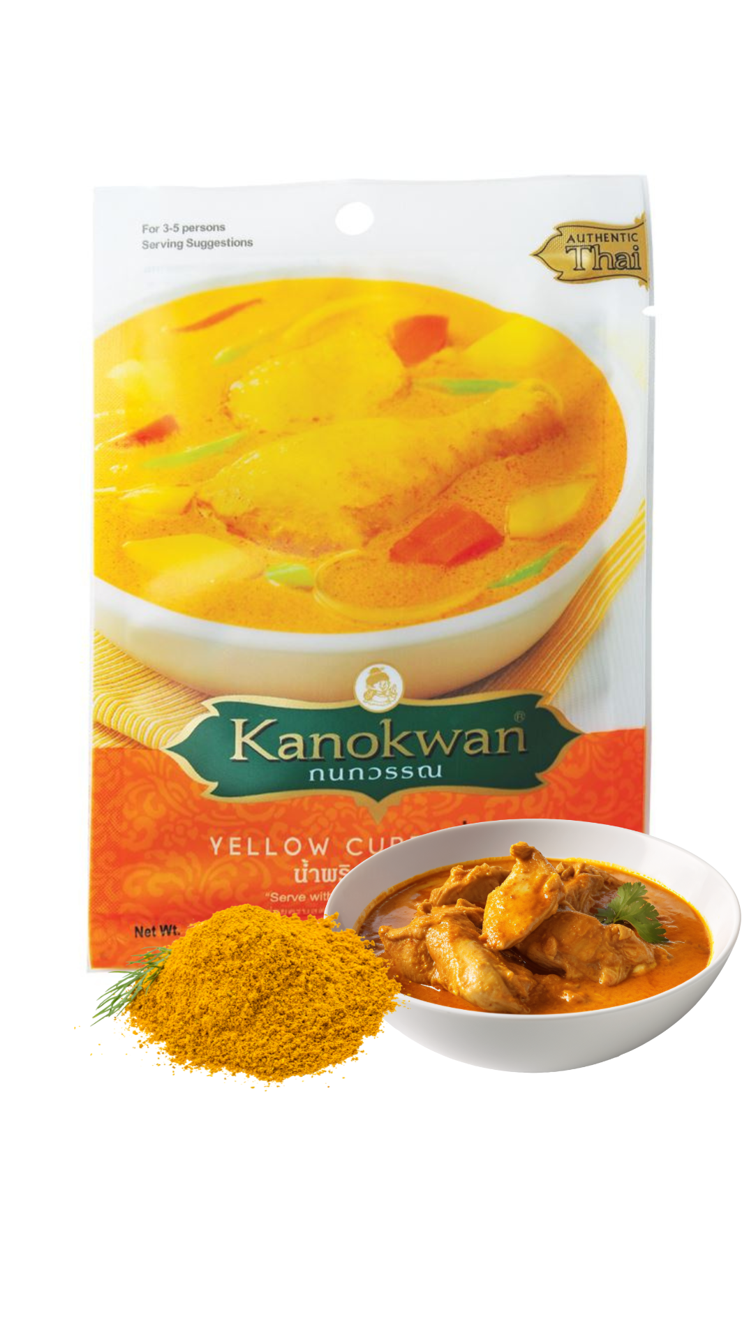 Xốt cà ri vàng Kanokwan 50g Chính hãng
