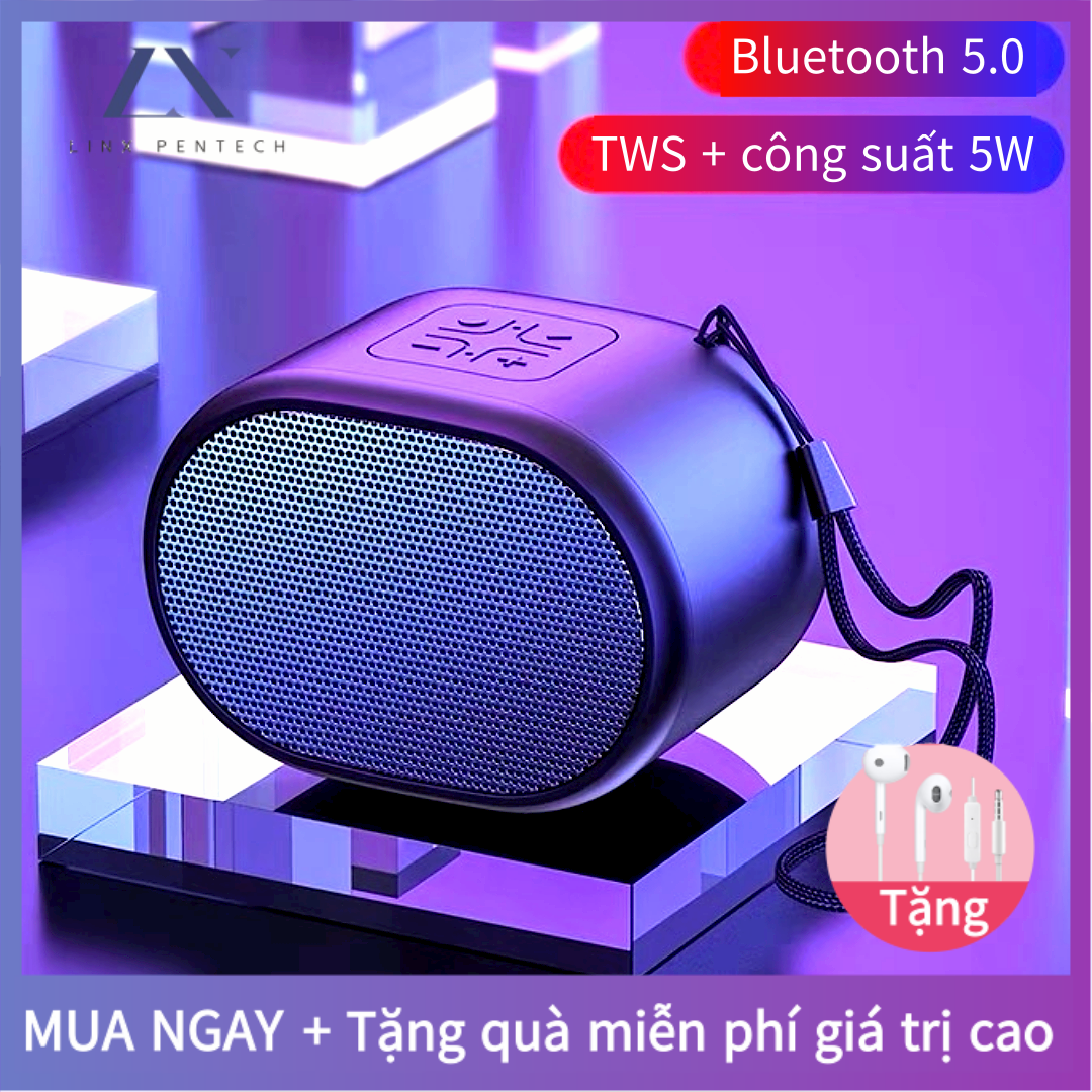 Loa bluetooth Không Dây Giá Rẻ, Loa Di Động Mini Bass Siêu Khủng, Loa Stereo âm Lượng Lớn Cắm Được Máy Tính Trên ô Tô (Miễn Phí Dây Buộc)