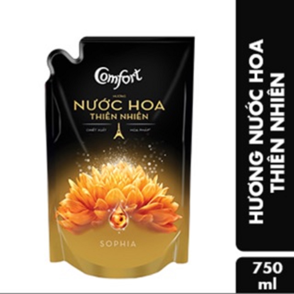 Nước Xả Comfort Hương Nước Hoa Thiên Nhiên Sofia Túi 750ml