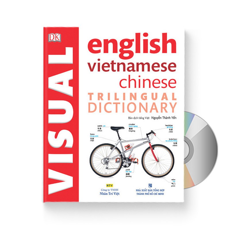Sách-Visual English Vietnamese Chinese Trilingual Dictionary + DVD tài liệu