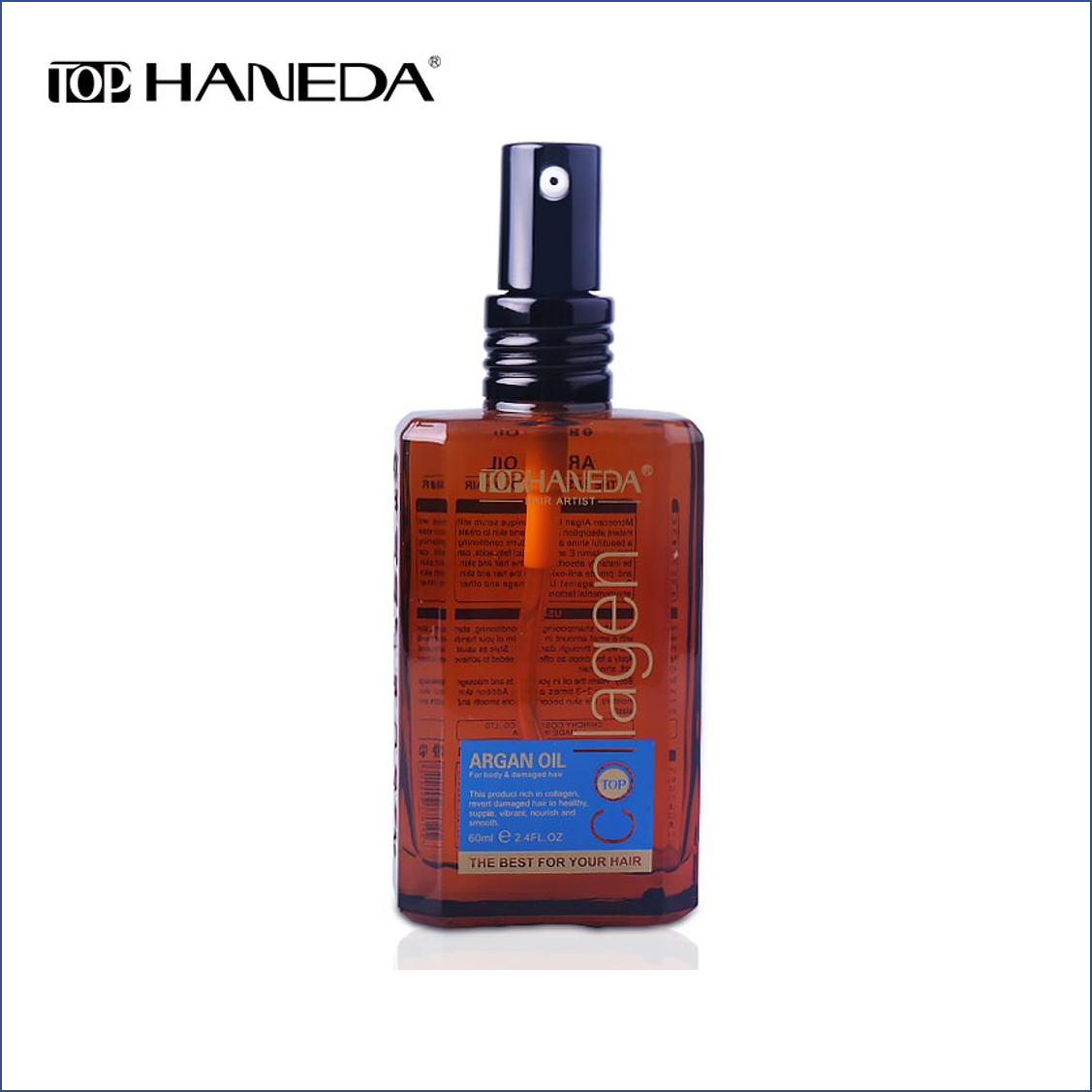 [HCM]Tinh dầu dưỡng tóc khô yếu Top Haneda Collagen Argan Oil For Body & Damaged Hair 60ml