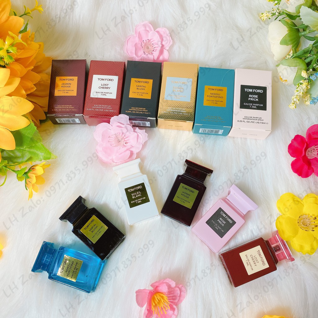 Nước Hoa Mini Tomford 7.5ml Đủ Mùi Nam Nữ, Mẫu thử Nước hoa Tom Ford tặng kèm hộp xinh
