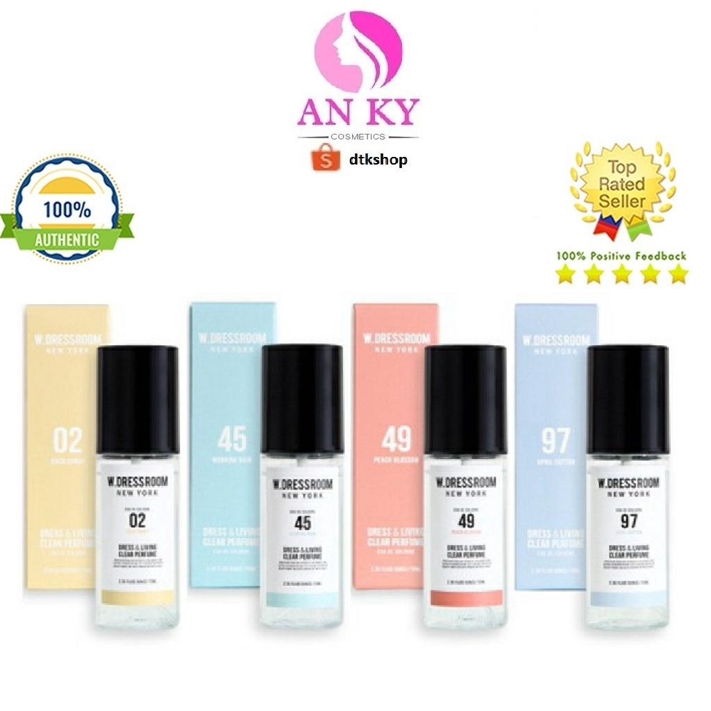 Nước hoa W.dressroom Hàn Quốc xịt thơm áo quần phòng ngủ oto...
