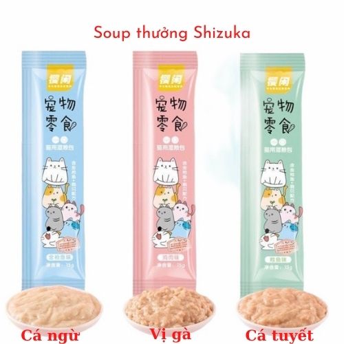 Thanh Soup thưởng ăn liền cho mèo có nhiều vị thanh15g - Nood shop S006