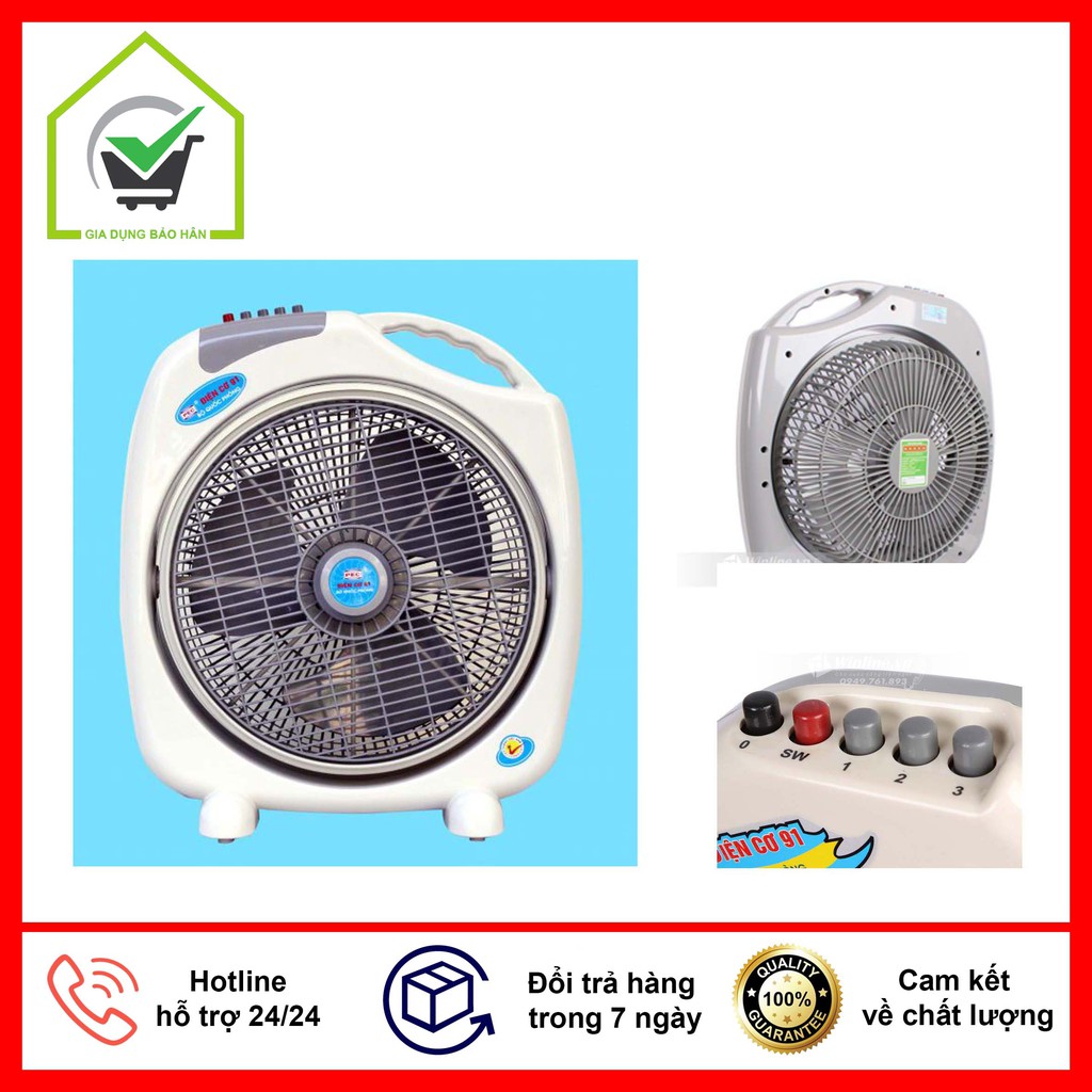 Quạt điện- quạt tản điện cơ 91- hàng chính hãng