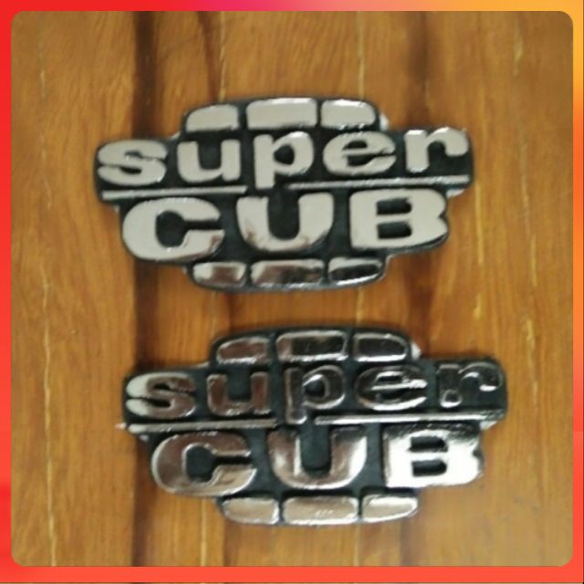 Bộ tem chữ nổi honda super cup .