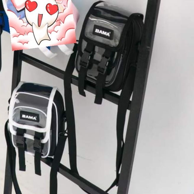 Túi đeo chéo BAMA da bóng phối trong