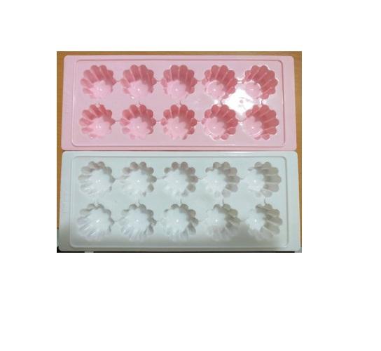 Bộ 2 khay làm rau câu làm đá hoa cúc