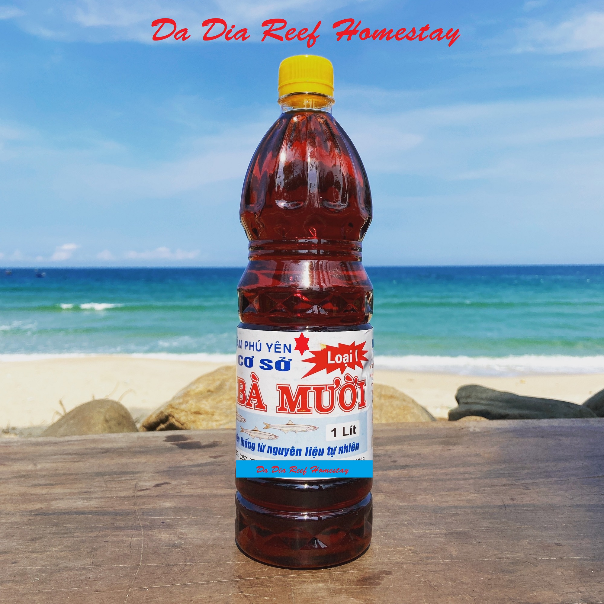 Nước mắm Cá Cơm Truyền Thống Loại 2 - Bà Mười - 1 Lít - Da Dia Reef Homestay