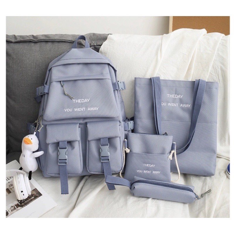 SET BALO 4 MÓN ĐI HỌC SINH CẤP 1,2,3 THE WENT DAY