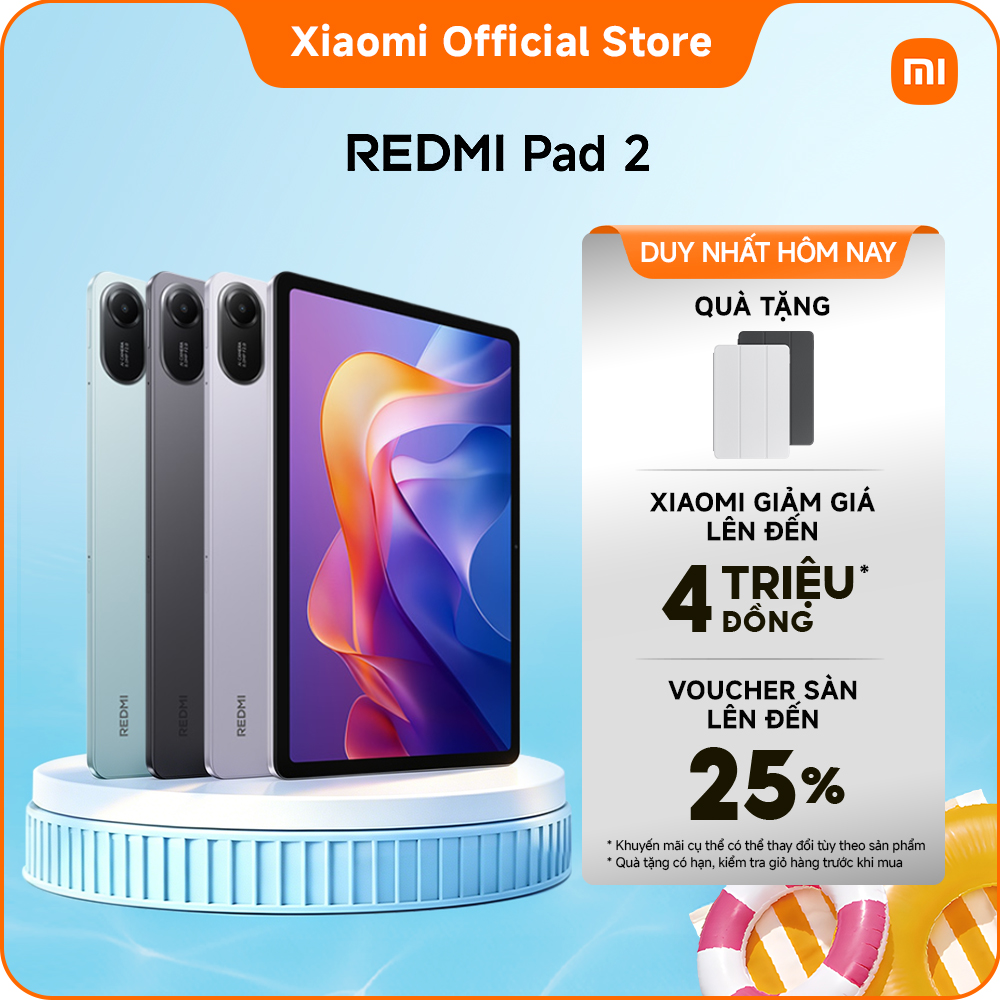REDMI Pad 2 & REDMI Pad 2 4G Tầm nhìn cực đại, giải trí cực đỉnh
