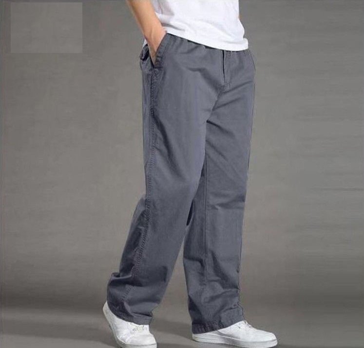 |Ảnh Thật| Quần kaki nam, quần nam dài, quần ống rộng, quần kaki cạp thun có đỉa để thắt lưng, dáng rộn thoải mái - KENZA shop