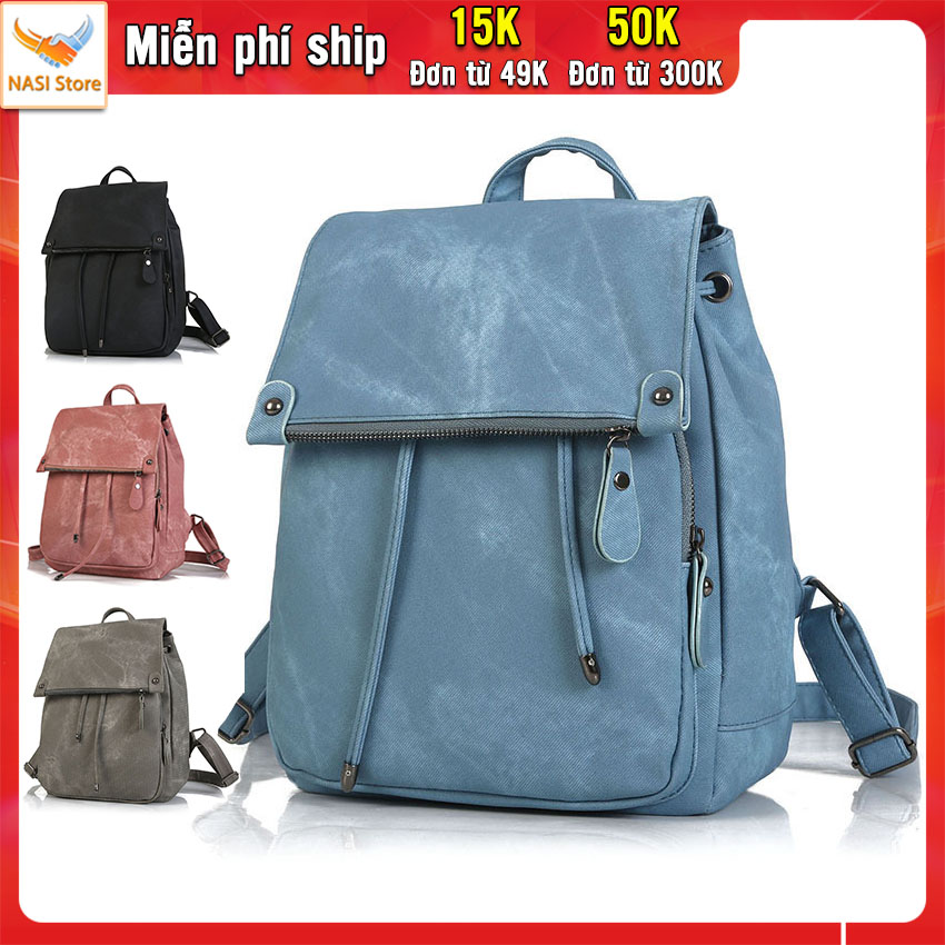 Balo nữ thời trang B1009 NASI Store da mềm cao cấp ba lô nữ đẹp đi làm công sở đi học đi chơi du lịch phong cách hàn quốc cực chất