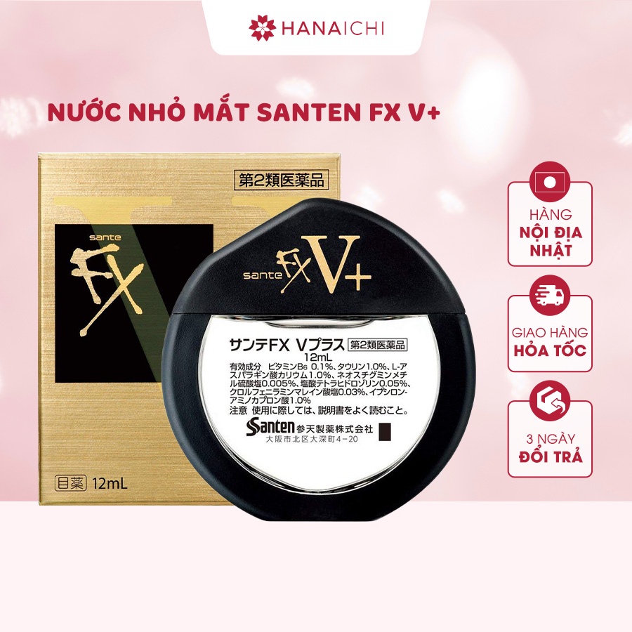 Nước nhỏ mắt santen fx v+ nhật bản
