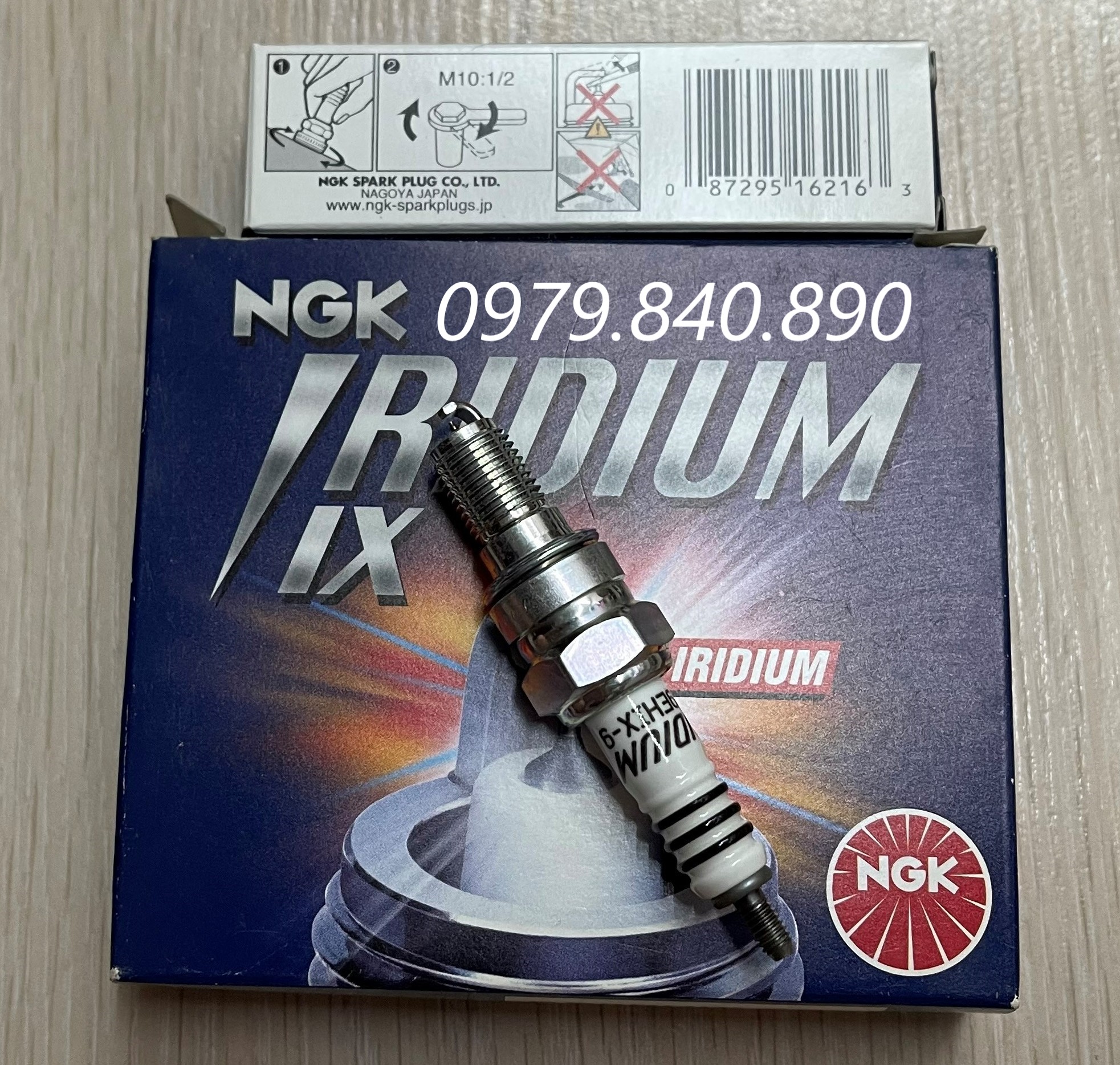 Bugi xe máy ngk cr9ehix-9 chân côn iridium ix cho honda scr ; spacy 125 ; ps 150 ; dylan 150 ; ab 110-none fi; click 110