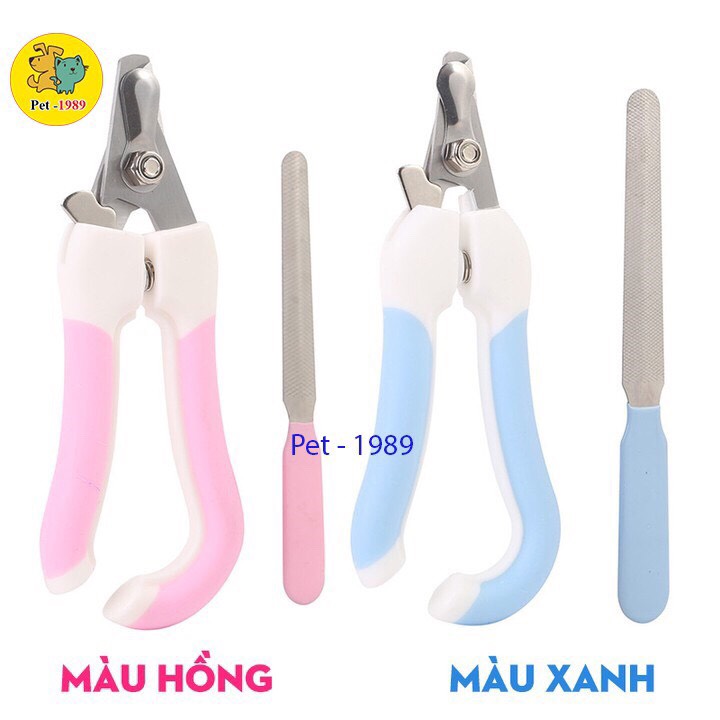 Bộ kìm bấm cắt + dũa móng cho chó mèo pet-1989