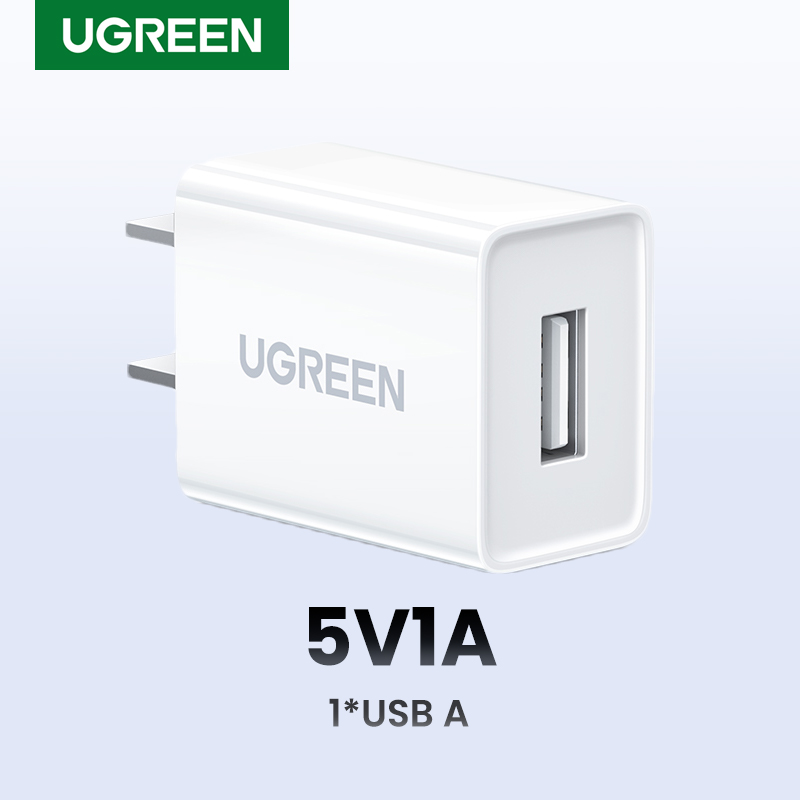 UGREEN 5V1A Charger Mini Size Normal Charger 5V2.1Afor Earphones Airpods AC Adapter for Travel Office Home Use