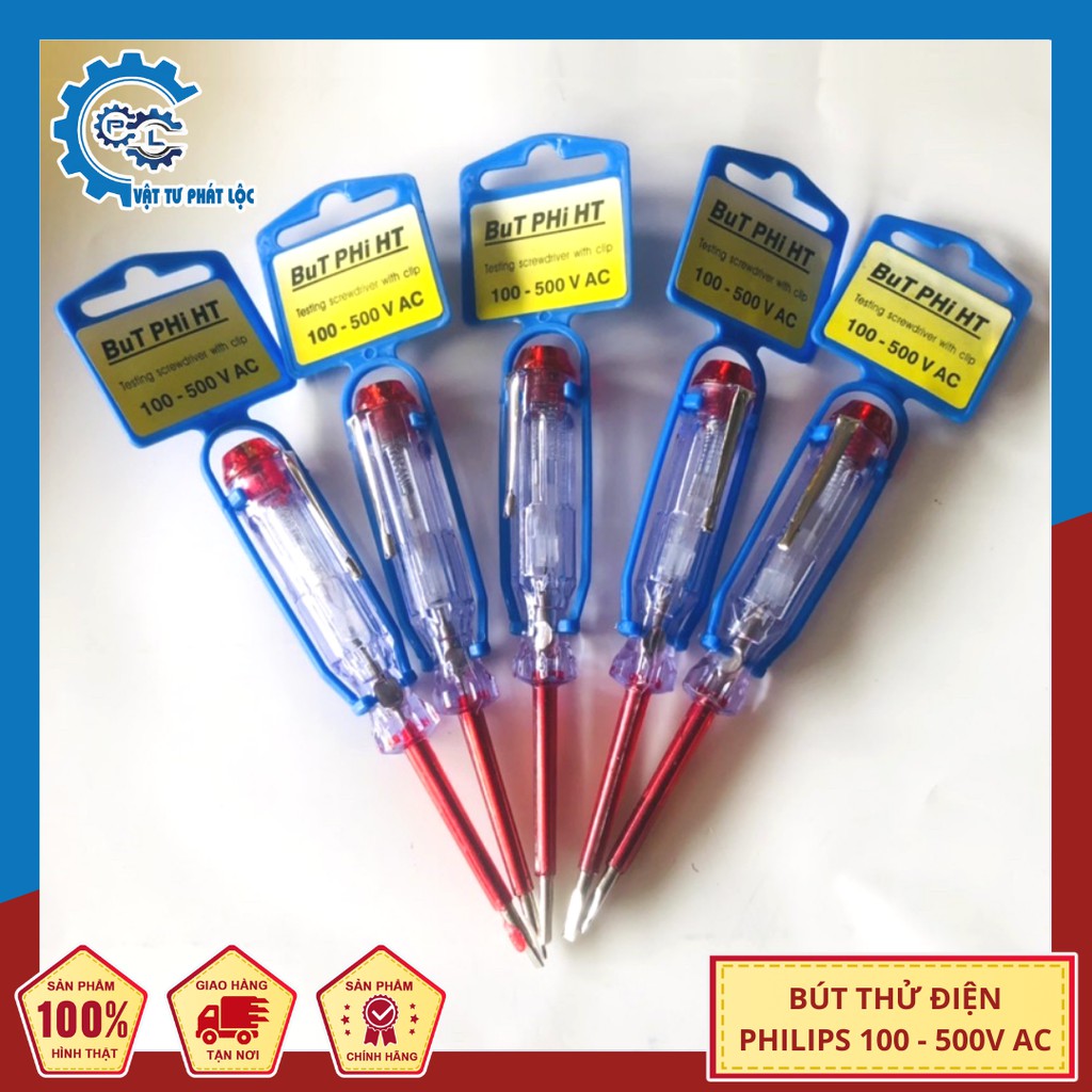 Bút thử điện philip 100-500v ac