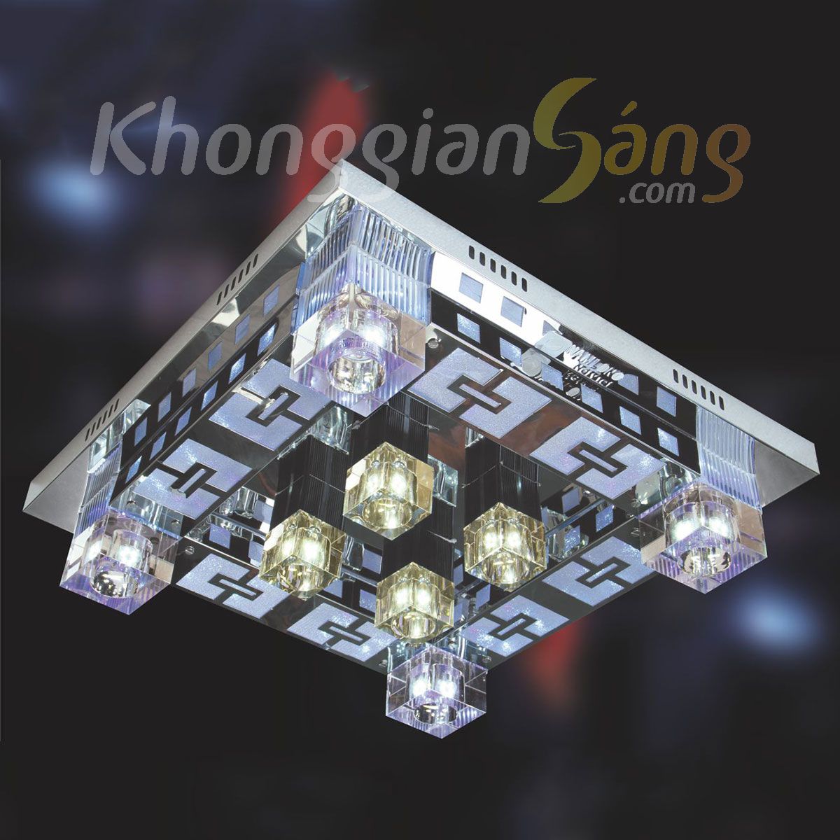 Đèn ốp trần led vuông kgc-6023as