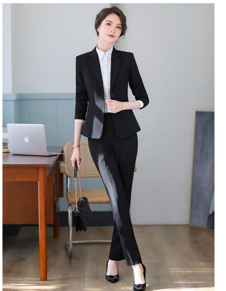 Bộ Vest Và Quần Nữ Công Sở Cao Cấp LINH CHI Màu Đen Tay Dài Bv16xdtd  Hàng Shop -Được Đổi Trả Thoải Mái