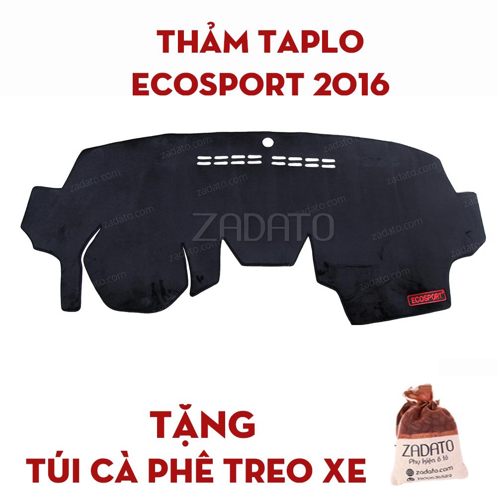 Thảm taplo xe ford ecosport 2015 - 2019 | thảm chống nóng taplo lông cừu - tặng: túi cafe treo xe.