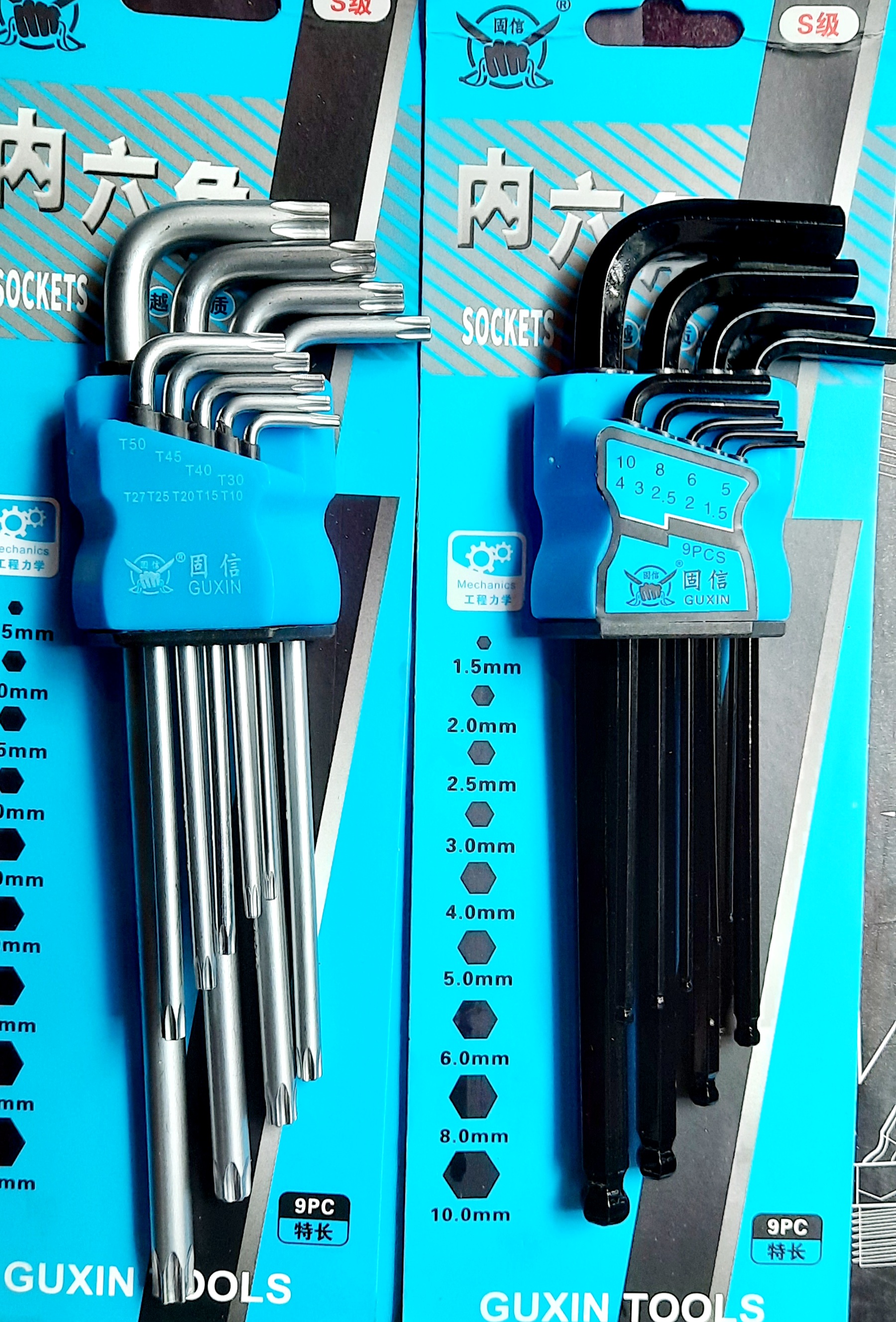 Bộ đôi lục giác và hoa thị CRV Guxin, bộ khóa, vít lục giác