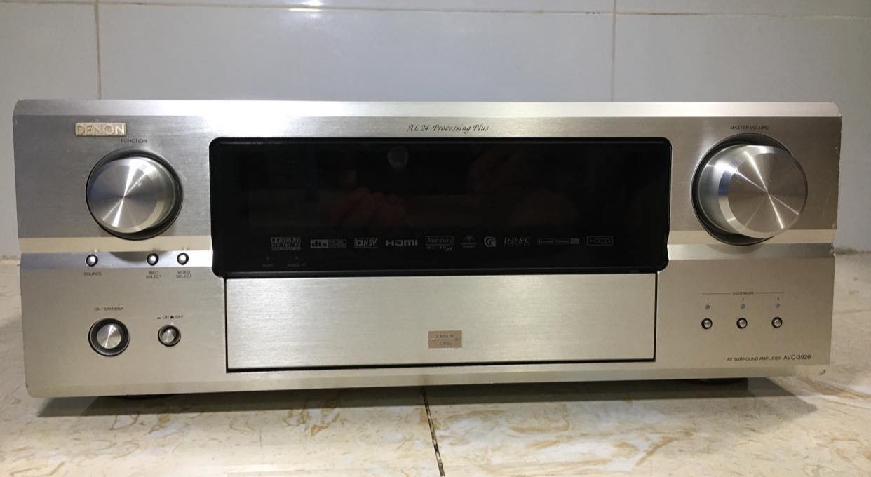 Amply denon avc-3920 đa kênh 7.1 dòng cao cấp jack cắm mạ vàng, sản xuất tại nhật