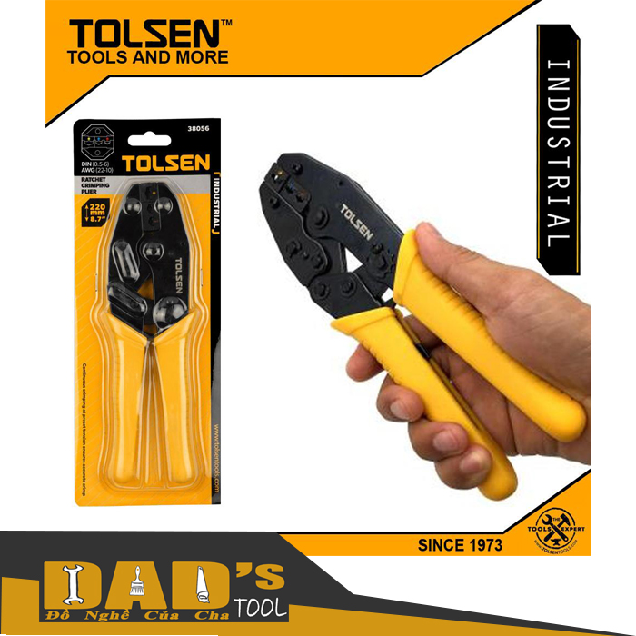 Kềm bấm cos 220mm - tolsen 38056