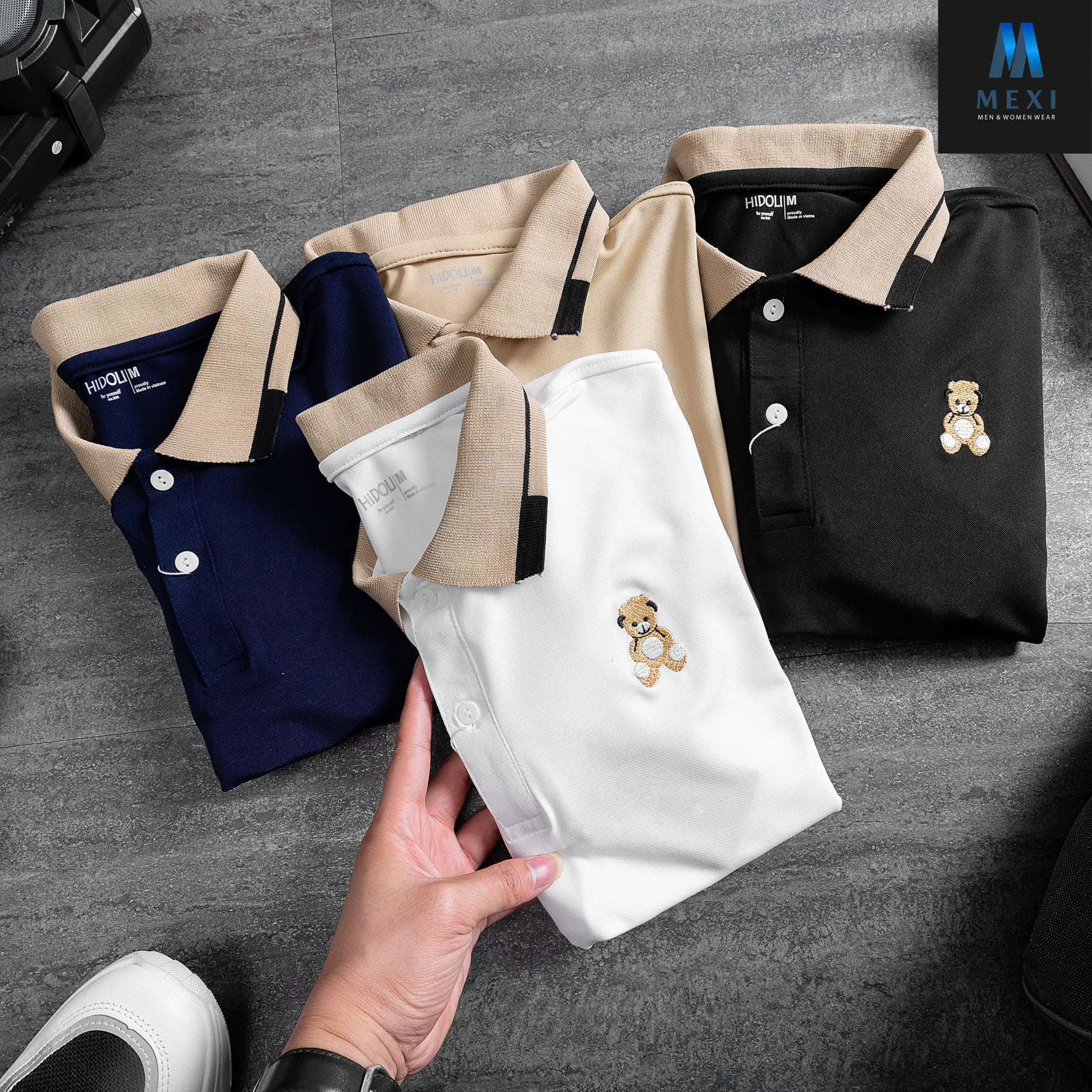 Áo Thun Polo Nam cổ bẻ Tedear vải Cá Sấu Cotton cao cấp chuẩn form – HIDOLI