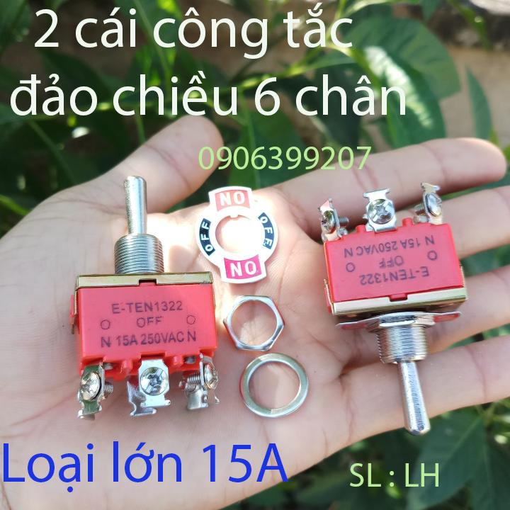 công tắc đảo chiều quay động cơ 15A - 2 cái