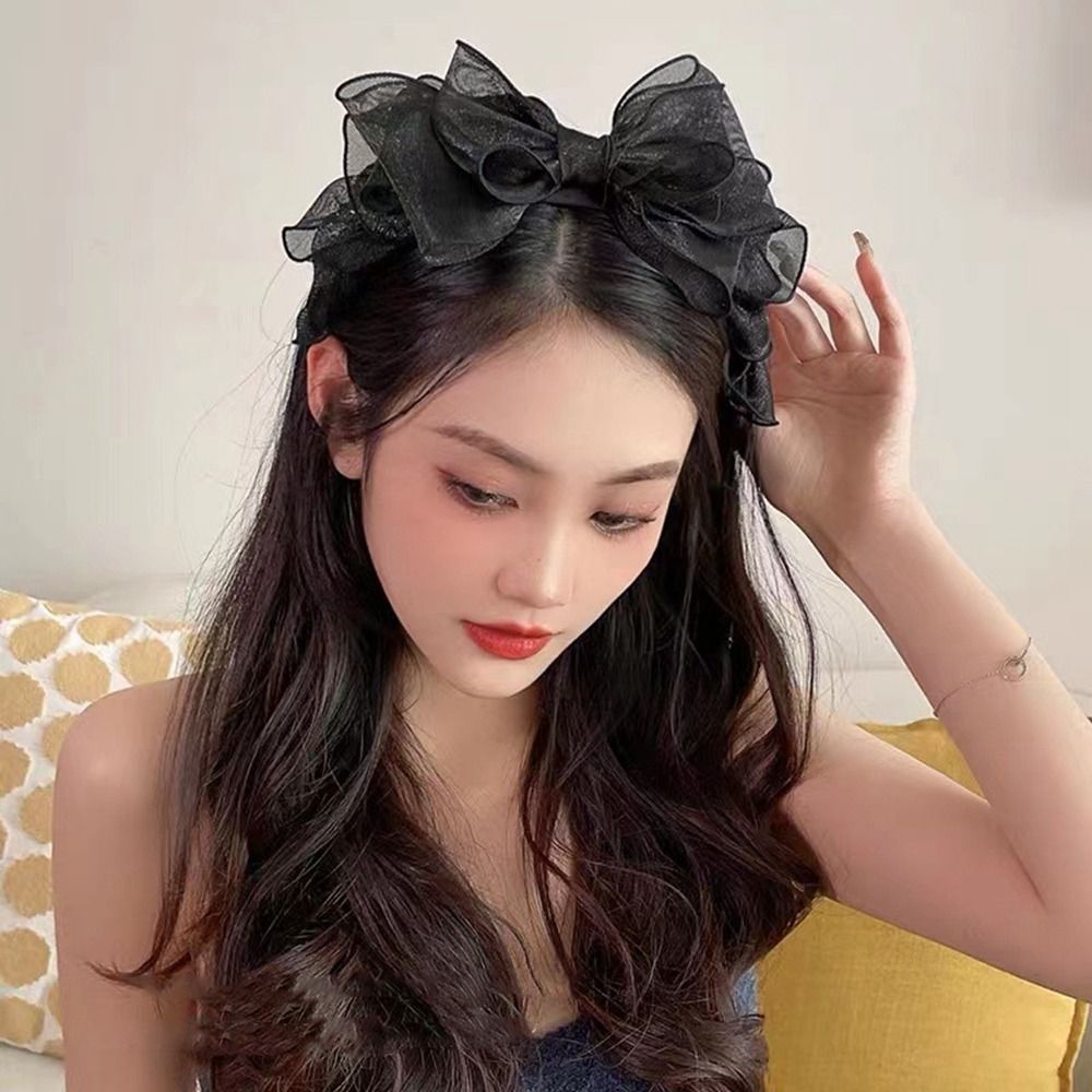 Ggfg băng đô lolita cổ điển dễ thương băng đô bọt biển đính đá bằng vải băng đô mạ vàng băng đô rửa mặt băng đô lưới cho nữ phụ kiện tóc cho nữ băng đô phong cách hàn quốc băng đô nơ