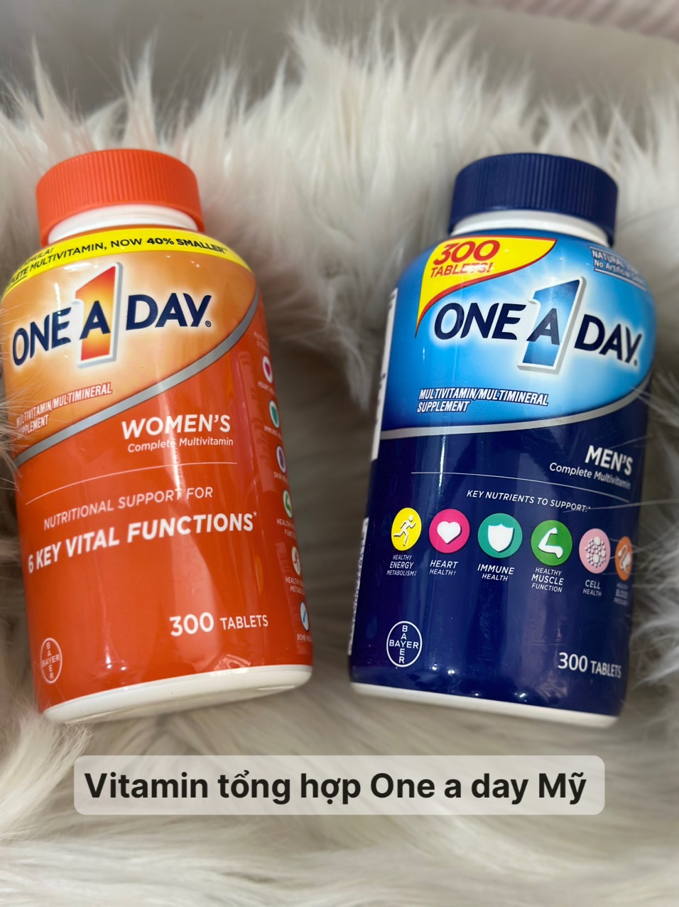 Viên uống one a day men, one a day women cho người trên dưới 50 tuổi- vitamin tổng hợp 300 viên mẫu mới