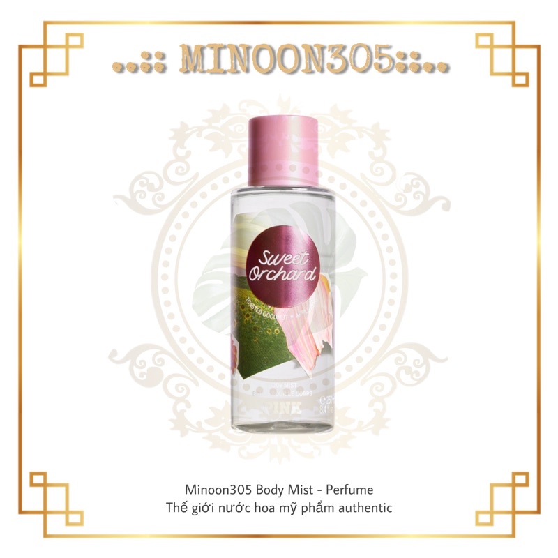 Xịt thơm 𝗩𝗜𝗖𝗧𝗢𝗥𝗜𝗔'𝗦 𝗦𝗘𝗖𝗥𝗘𝗧 pink sweet orchard 30ml/50ml/100ml/250ml