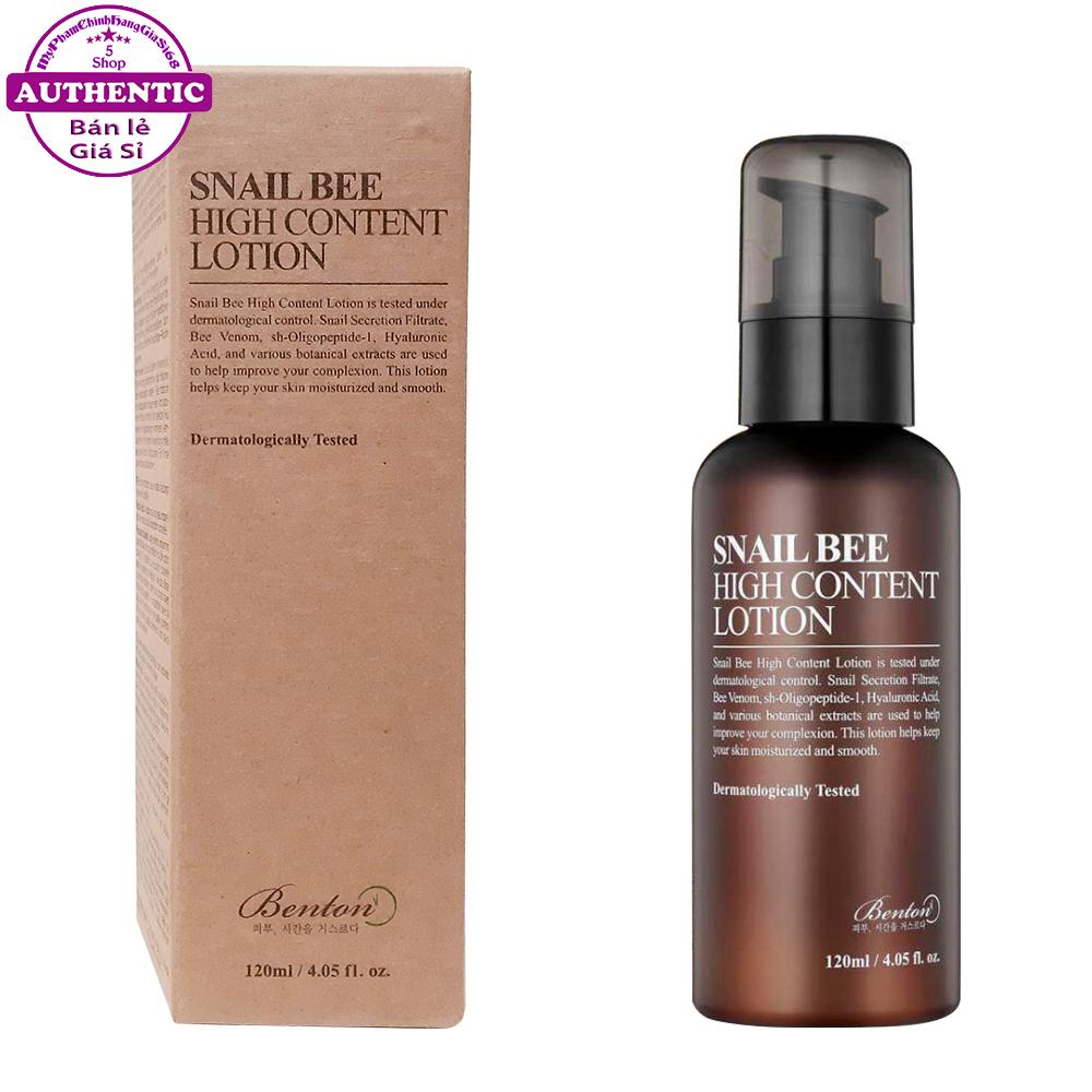 Sữa Dưỡng BENTON SNAIL BEE GIảm Mụn Tinh Chất Ốc Sên HÀN QUỐC