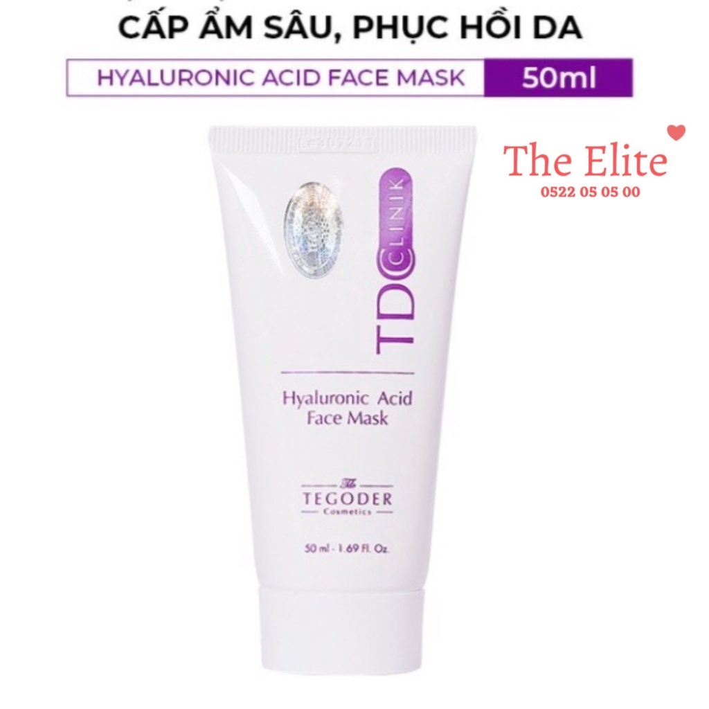 ￼Mặt nạ HA Hyaluronic Acid cấp ẩm sâu, phục hồi da Tegoder Hyaluronic Acid face mask 50 ml 200 ml