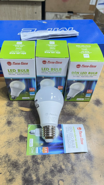 Bóng đèn led bulb cảm biến 9w rạng đông
