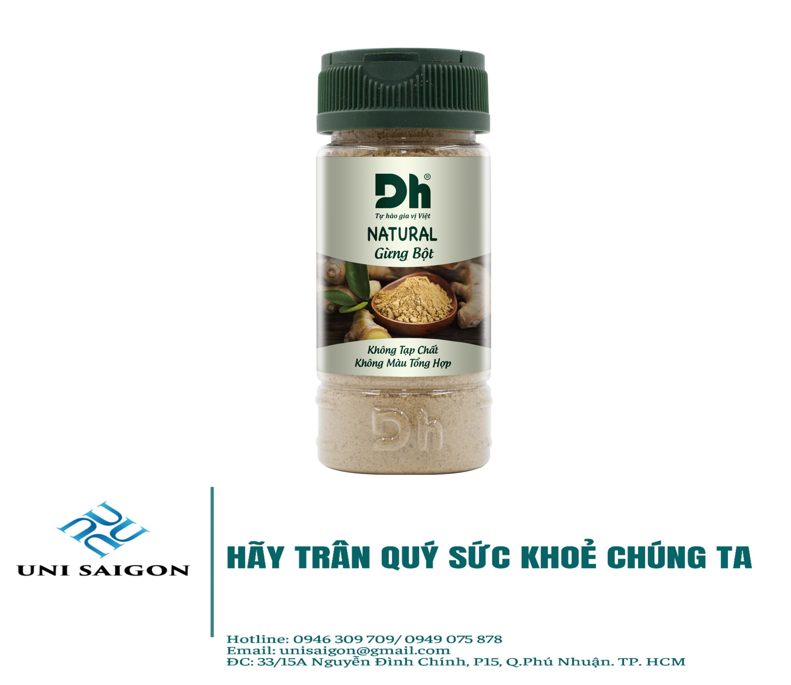 Hũ Natural Gừng bột (30G) - Thương hiệu DH Foods