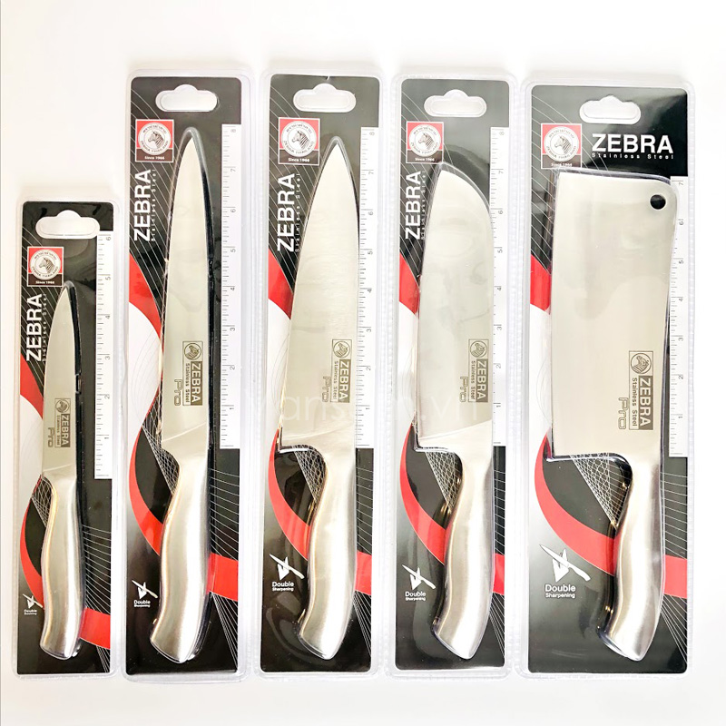 [HCM]Bộ 5 dao Zebra thép nguyên khối cao cấp - SX tại Thái Lan