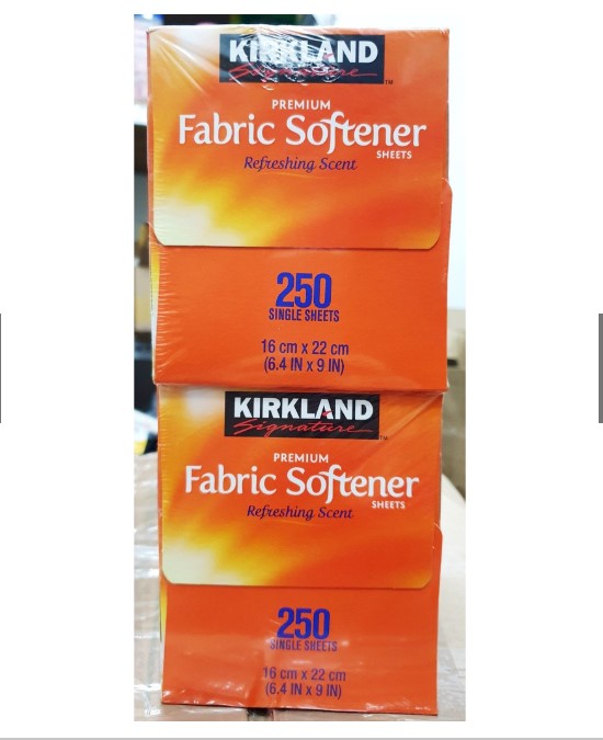 giấy thơm quần áo kirkland fabric softener mẫu mới 2022 4in1 [hộp lớn 250 tờ] mùi việt kiều hàng mỹ 7