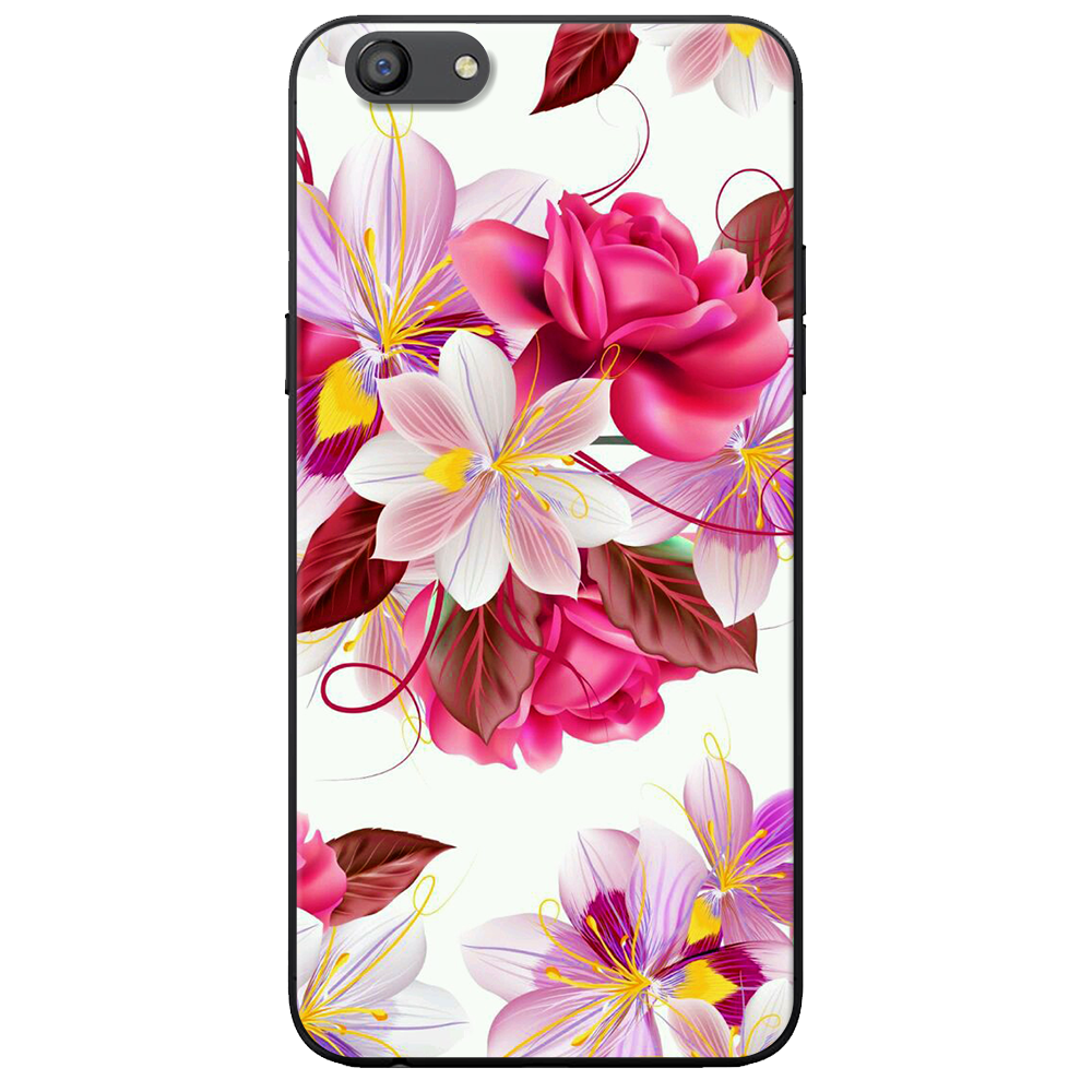 Ốp lưng Oppo F1S Hoa hồng trắng